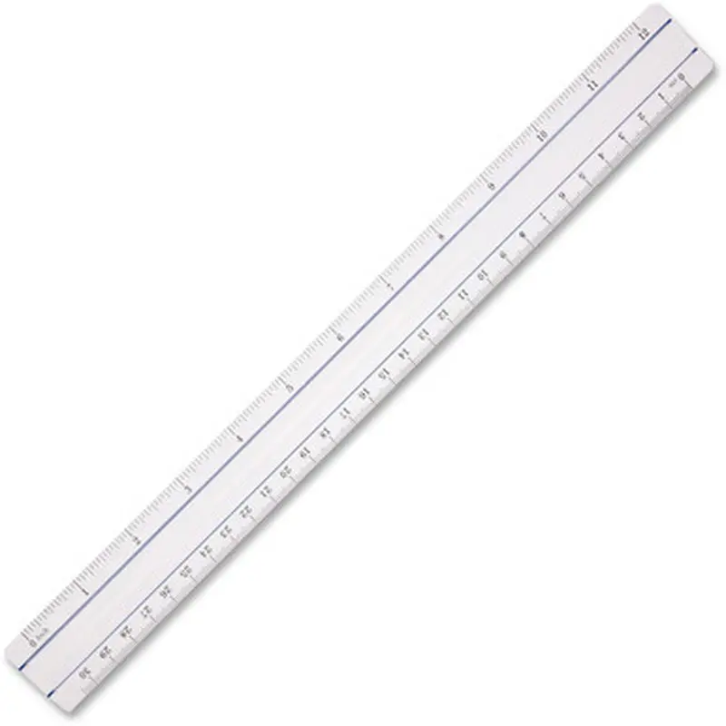 Acme United 15571 12&quot Clear Magnifying Ruler