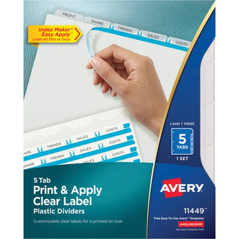 Avery 11449 Index Maker Index Divider