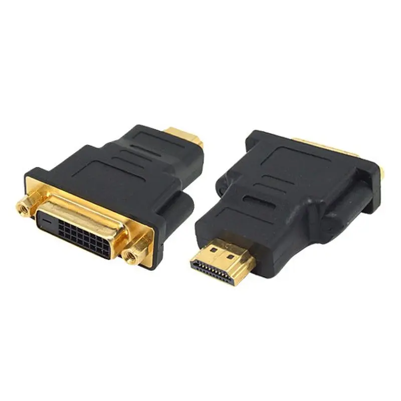 8Ware DVI-D to HDMI Female to Male Adapter Black compatible with TV, DVD, LCD monitor