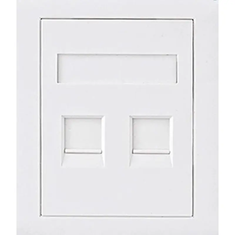 Astrotek CAT6 RJ45 Network Wall Face Plate Outlets 86x86mm 2 Port Socket Kit LS