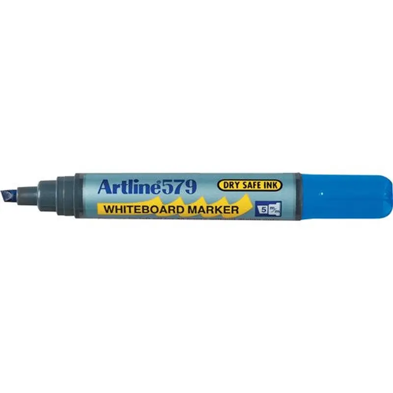 Artline 579 Whiteboard Marker Chisel 2-5mm Blue BOX12