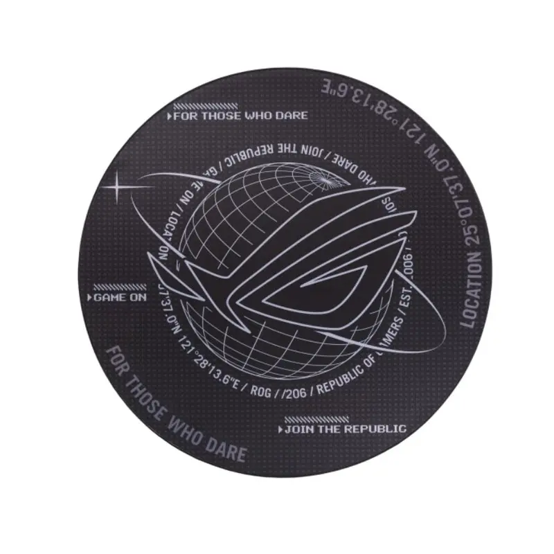 ASUS ROG Cosmic Special Edition Gaming Floor Mat, Firmly In Place, Resists Curling, Suppresses Noise Made By Chair Casters (OS106 ROG MAT/BK//4 IN 1/)