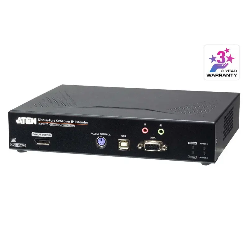 Aten 5K DisplayPort KVM over IP Transmitter with Boundless Switching and Support for Video Walls