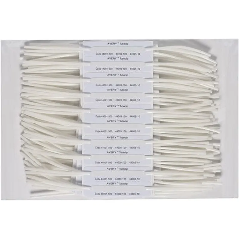 Avery Tubeclip File Base Self Adhesive Base Only White Box Of 100