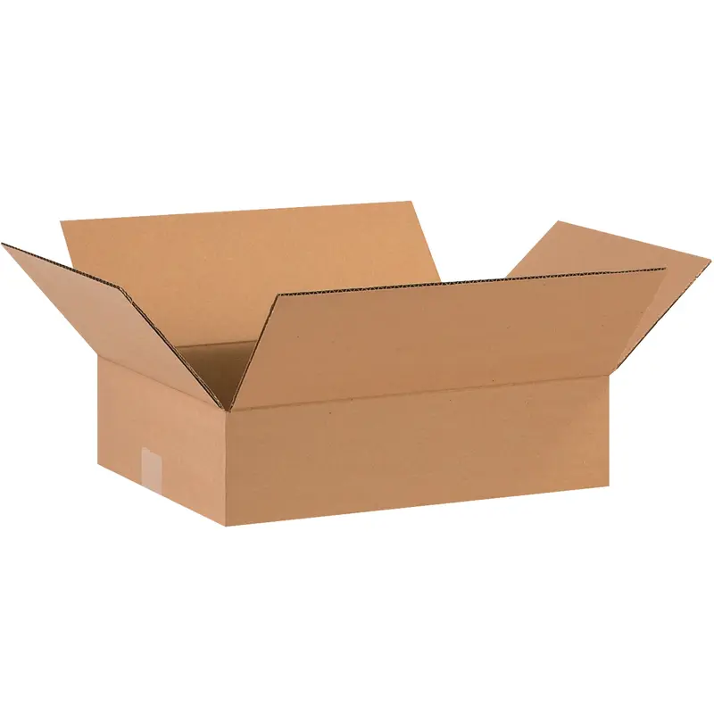 16 x 12 x 4" Flat Corrugated Boxes (16124) Bundle Of 25