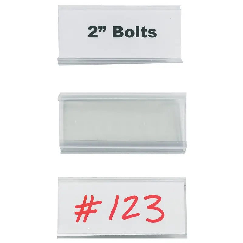 3 x 1 5/16" Wire-Rac Snap-On Label Holders (LH150) Case Of 25