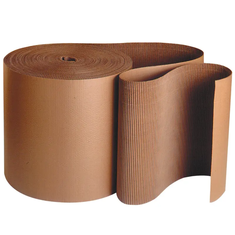 48" x 250' - 'B' Flute Kraft Singleface Corrugated Roll (SF48B) Roll Of 1