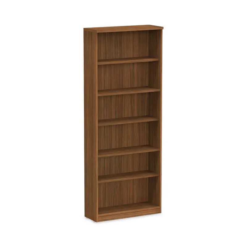 Alera Alera Valencia Series Bookcase, Six-Shelf, 31.75w x 14d x 80.25h, Modern Walnut (ALEVA638232WA) Each