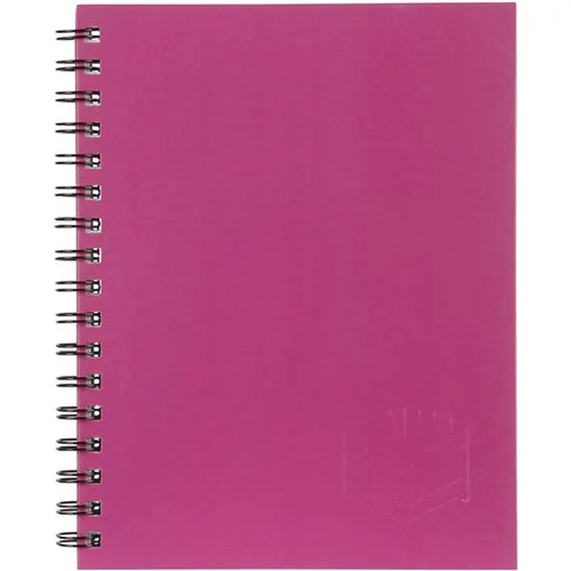 Spirax 512 Hard Cover Notebook A4 Ruled 200 Page Side Opening Pink
