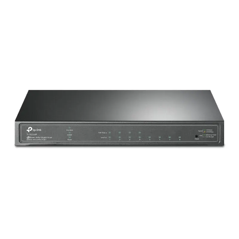 TP-Link SG2008P JetStream 8-Port Gigabit Smart Switch with 4-Port PoE  Fanless Support Omada SDN, 802.1p CoS/DSCP QOS and IGMP Snooping