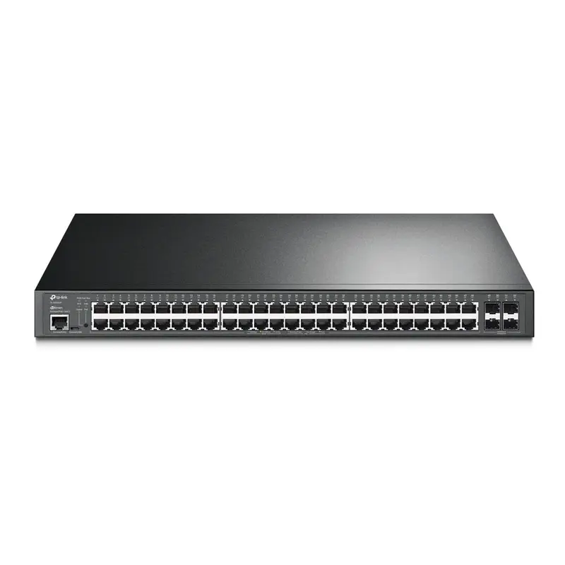 TP-Link SG3452P JetStream 52-Port Gigabit L2  Managed Switch with 48-Port PoE , 384W PoE Budget, Integrated into Omada SDN,  48 Gigabit PoE  Ports, 4