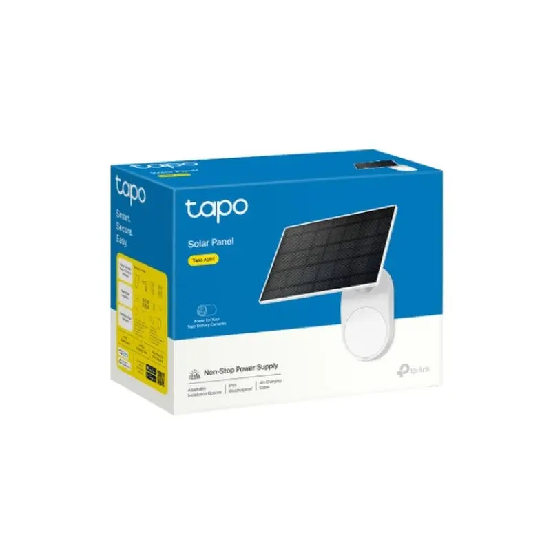 TP-Link Tapo A201 Solar Panel, Compatible with all Tapo Battery Cameras (Tapo C420, Tapo C410, and Tapo C400)