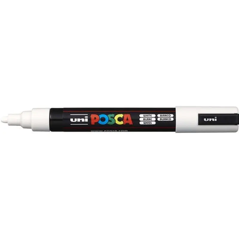 Uni Posca Paint Marker PC-5M Medium 2.5mm Bullet Tip White