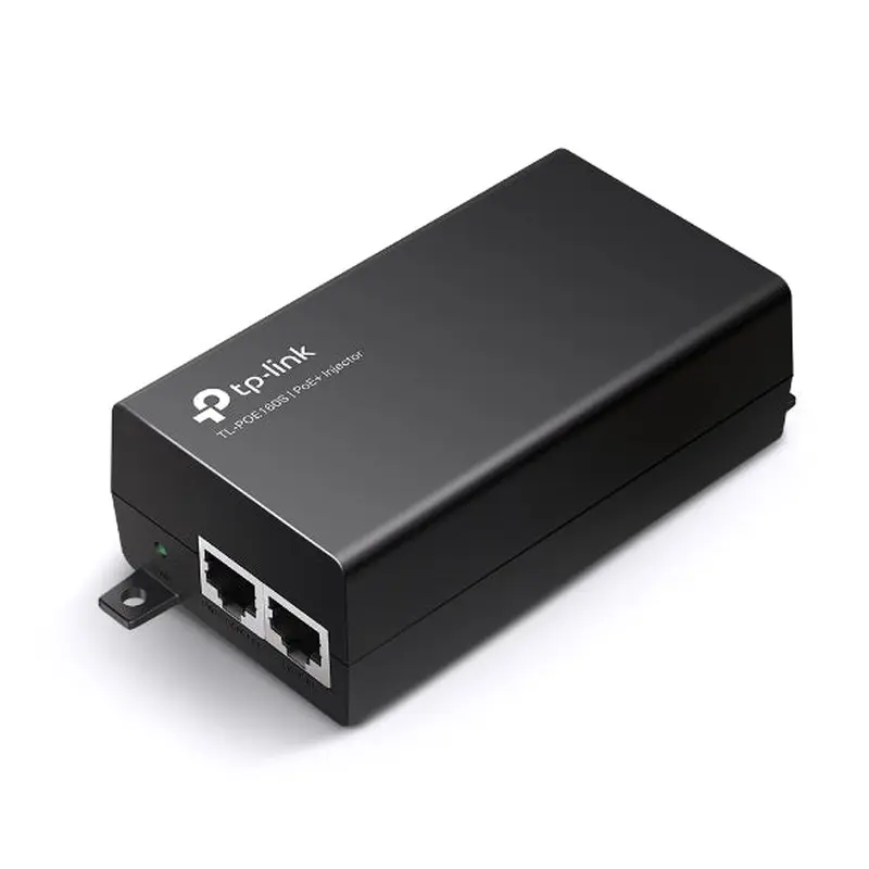 TP-Link TL-POE160S Omada PoE  Injector, 2 Gigabit Ports, 802.3af/at, Integrated Power Supply, Wall Mountable, Plug & Play