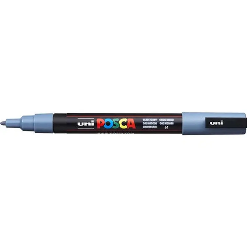 Uni Posca PC-3M Paint Marker Fine 1.3mm Bullet Tip Slate Grey