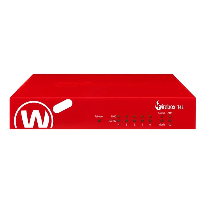 WatchGuard Firebox T45 with 1-yr Standard Support - Only available to WGOne Silver/Gold Partners