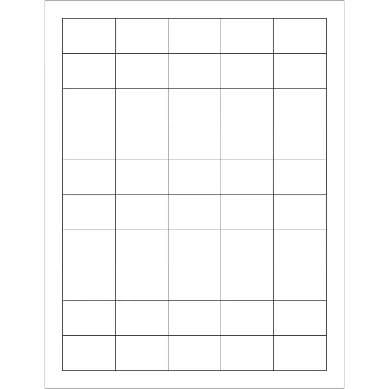 1 1/2 x 1" White Removable Rectangle Laser Labels (LL260) Case Of 5000