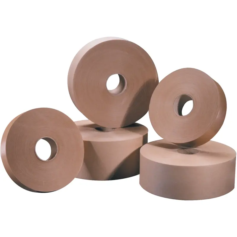 1 1/2" x 500' Kraft TAPE LOGIC #5000 Non Reinforced Water Activated Tape (T155000) Case Of 20