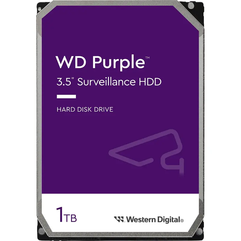Western Digital WD11PURZ WD Purple 1TB 3.5' Surveillance HDD 5400RPM 64MB SATA3 110MB/s 3yrs  limited warranty