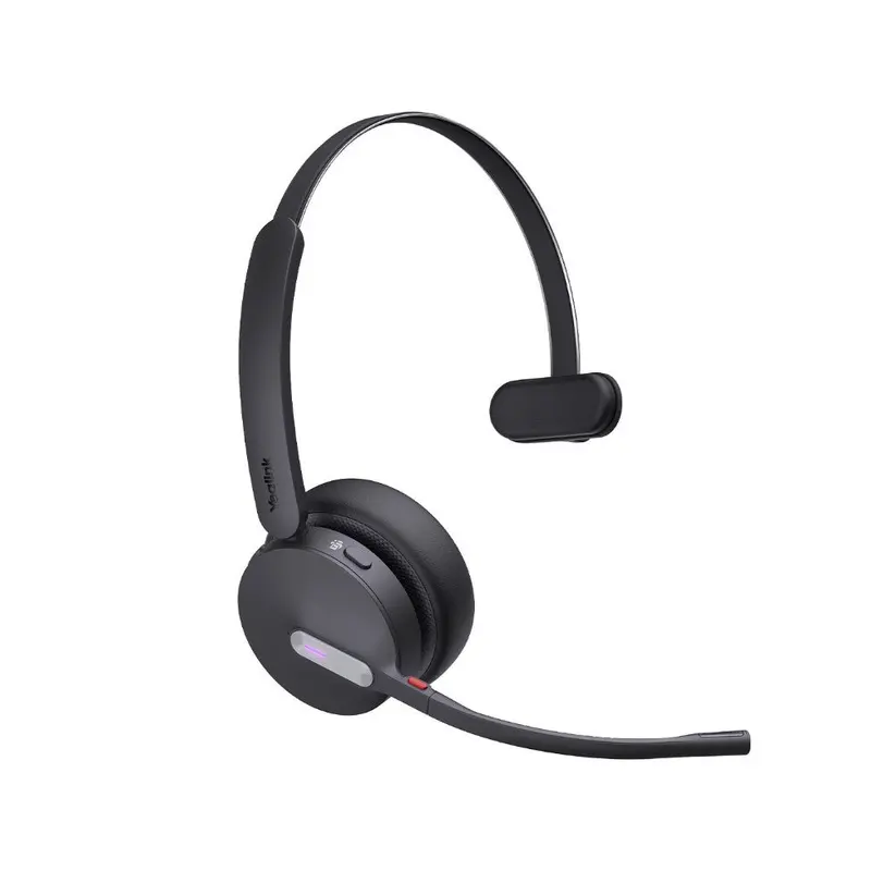 Yealink WH64 Hybrid Mono with Charging Stand DECT Wireless Headset, DECT & Bluetooth Hybrid Wireless 3-Mic Noise Cancellation, Dongle WDD60
