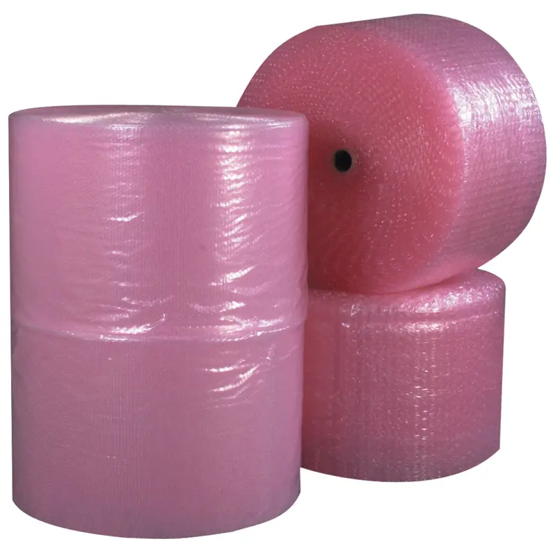 1/2" x 12" x 250' (4) Perforated Anti-Static Air Bubble Rolls (BW12S12ASP) Bundle Of 4