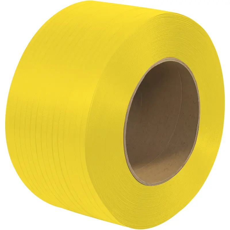 1/4" x 20000' - 9 x 8" Core Machine Grade Polypropylene Strapping - Embossed (PS3420) Coil   Of 1