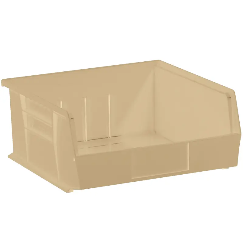 10 7/8 x 11 x 5" Ivory Plastic Stack & Hang Bin Boxes (BINP1111V) Case Of 6