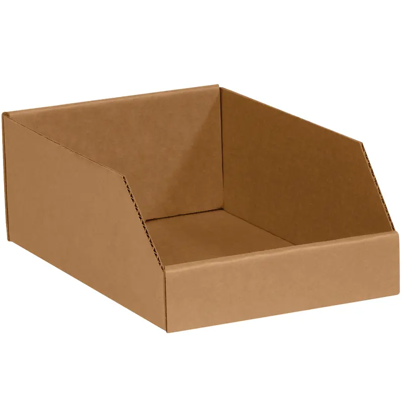 10 x 12 x 4-1/2" Kraft Bin Boxes (BINMT1012K) Bundle Of 25