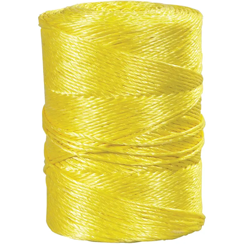 1/4", 1,150 lb, Yellow Twisted Polypropylene Rope (TWR102) Each