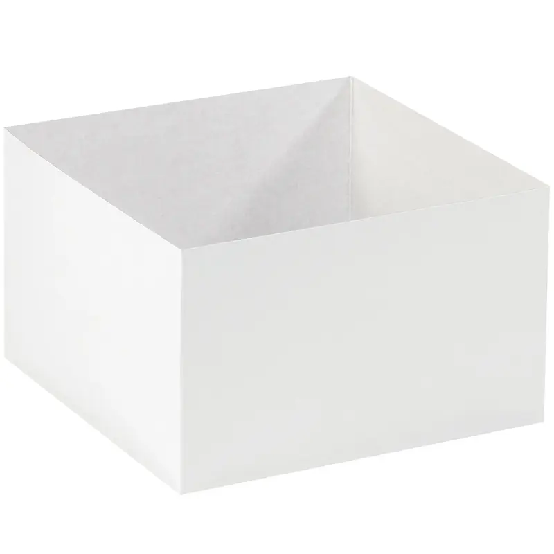 10 x 10 x 6" White Deluxe Gift Box Bottoms (DGB10106W) Case Of 50