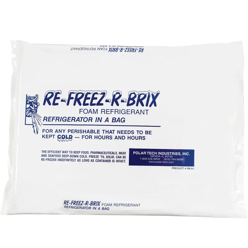 11 1/4 x 9 1/4 x 1" Re-Freez-R-Brix Cold Bricks (RB64) Case Of 12