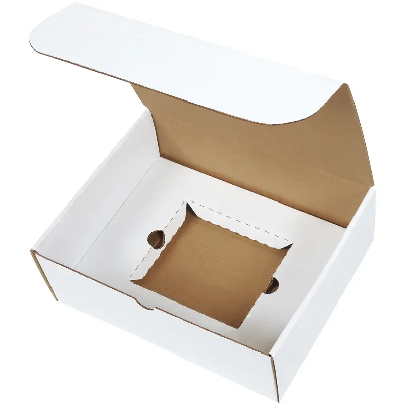 11 1/8 x 8 3/4 x 4" White CD Literature Mailer Kits (CDLM1184) Bundle Of 50