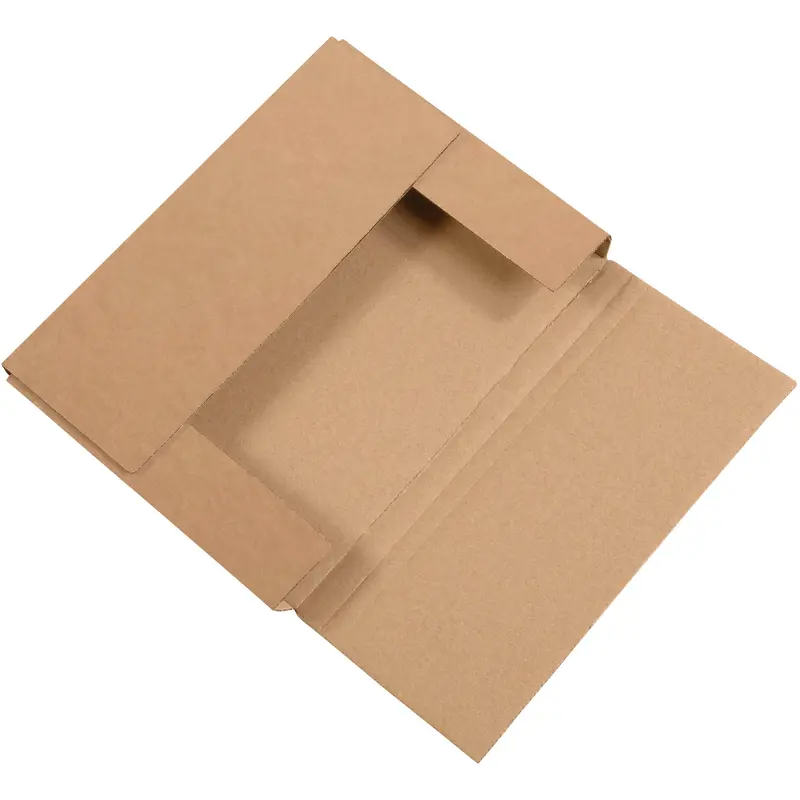 11 1/8 x 8 5/8 x 1" Kraft Easy-Fold Mailers (M1181K) Bundle Of 50