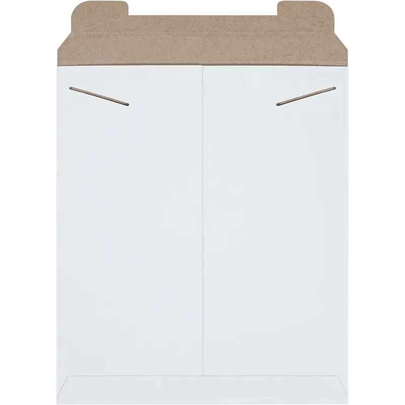 12 3/4 x 15" White Stayflats Mailers (RM4W) Case Of 100