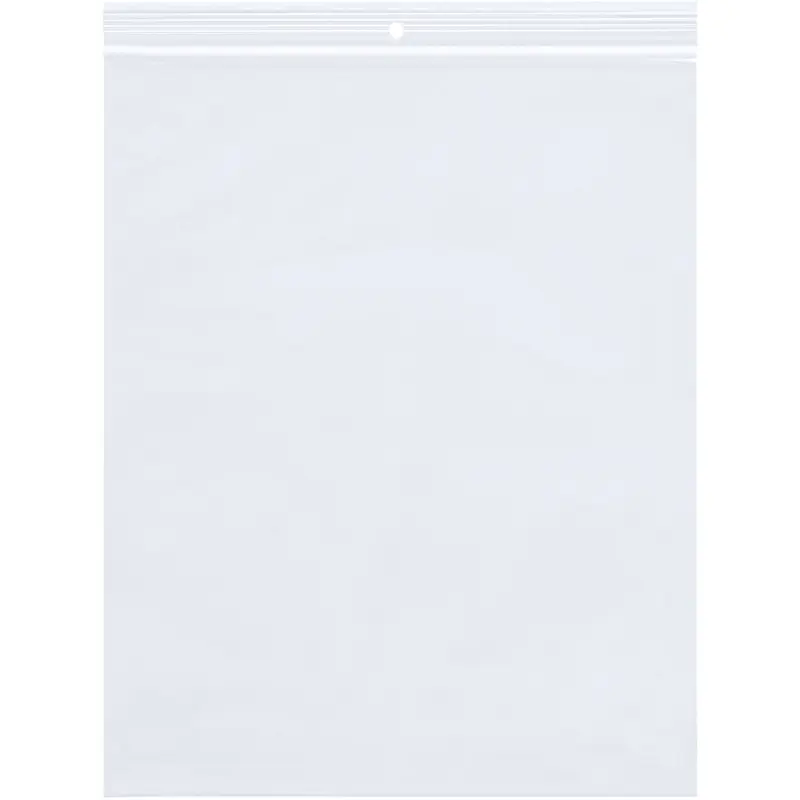 12 x 15" - 4 Mil Reclosable Poly Bags w/ Hang Hole (PB7025) Case Of 1000