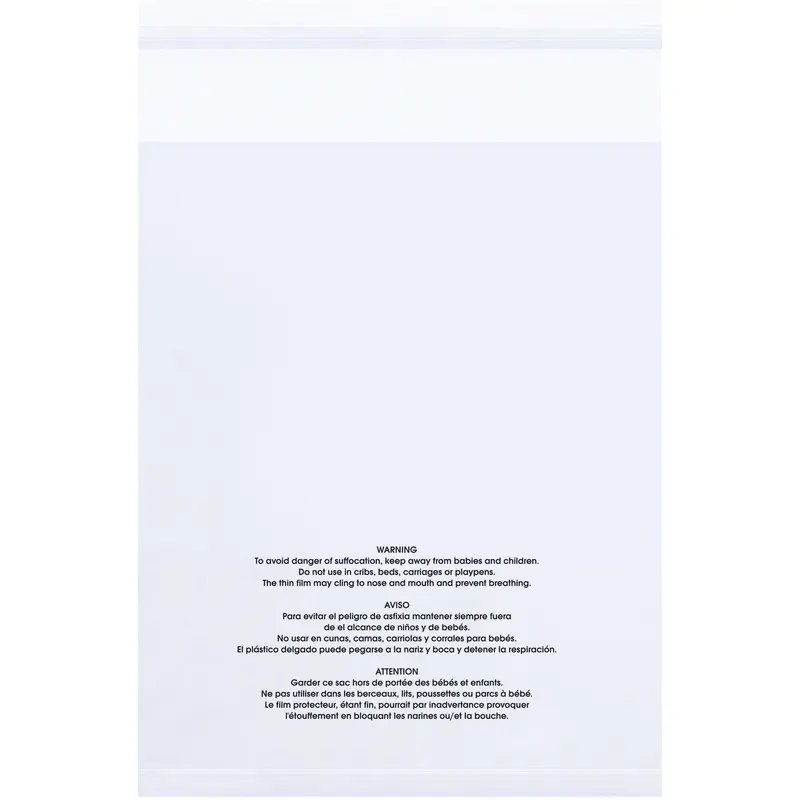 12 x 18" - 1.5 Mil Resealable Suffocation Warning Poly Bags (PMR121815) Case Of 1000