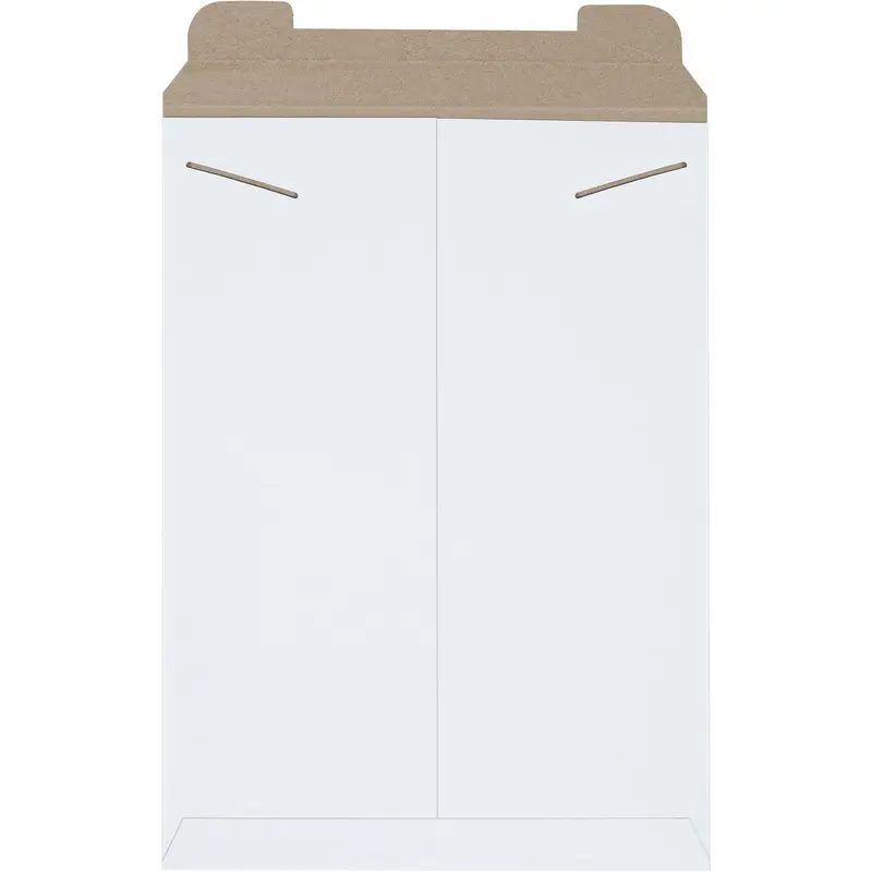 13 x 18" White Stayflats Mailers (RM6W) Case Of 100