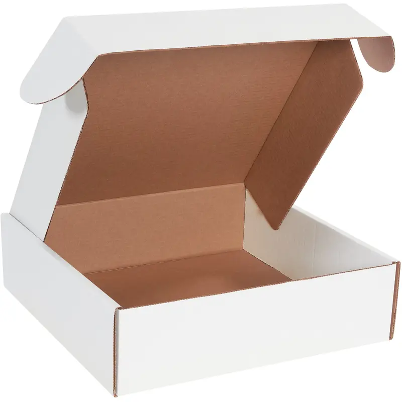 14 x 14 x 4" White Deluxe Literature Mailers (MFL14144) Bundle Of 50