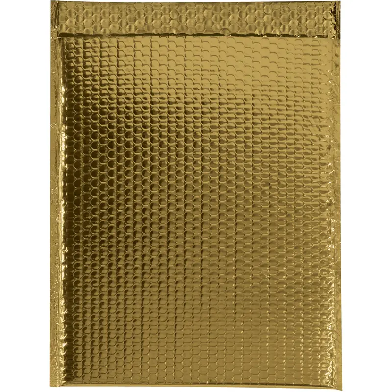 13 x 17 1/2" Gold Glamour Bubble Mailers (GBM1317GD) Case Of 100