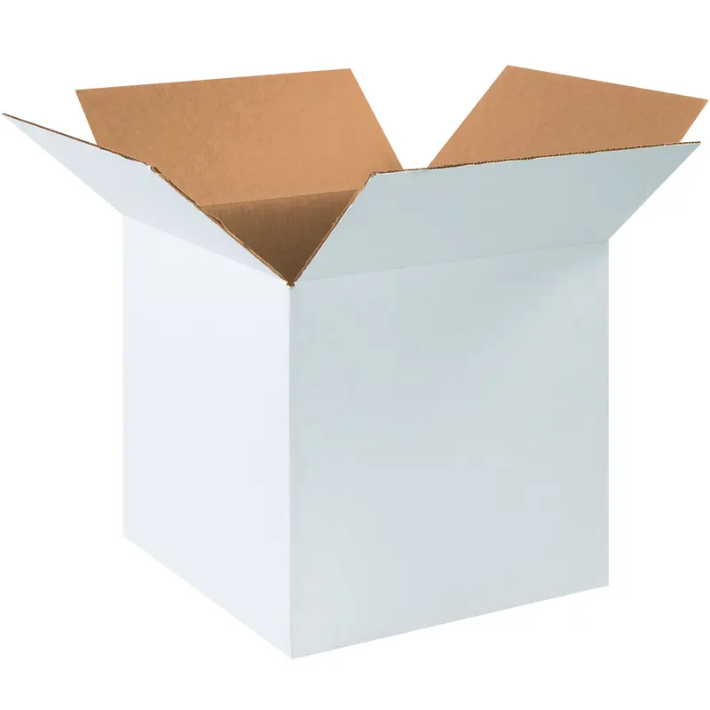16 x 16 x 16" White Corrugated Boxes (161616W) Bundle Of 25