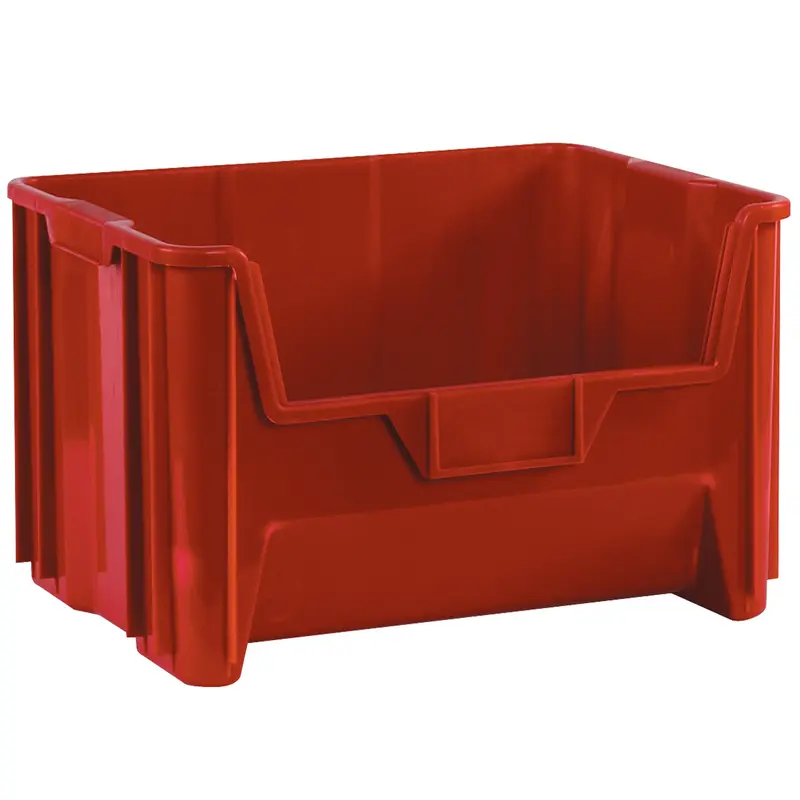 19 7/8 x 15 1/4 x 12 7/16" Red Giant Stackable Bins (BING111) Case Of 3