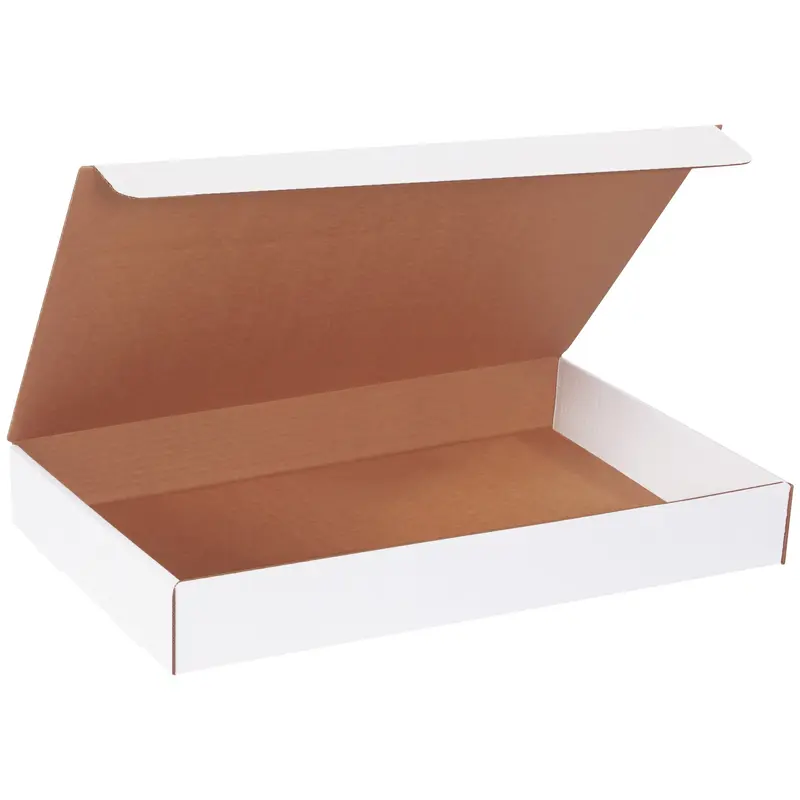 19 x 12 x 2 1/2" White Literature Mailers (ML19122) Bundle Of 50