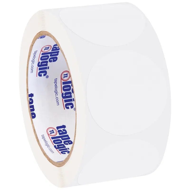2" Circles - Clear Removable Labels (DL1390CL) Roll Of 500