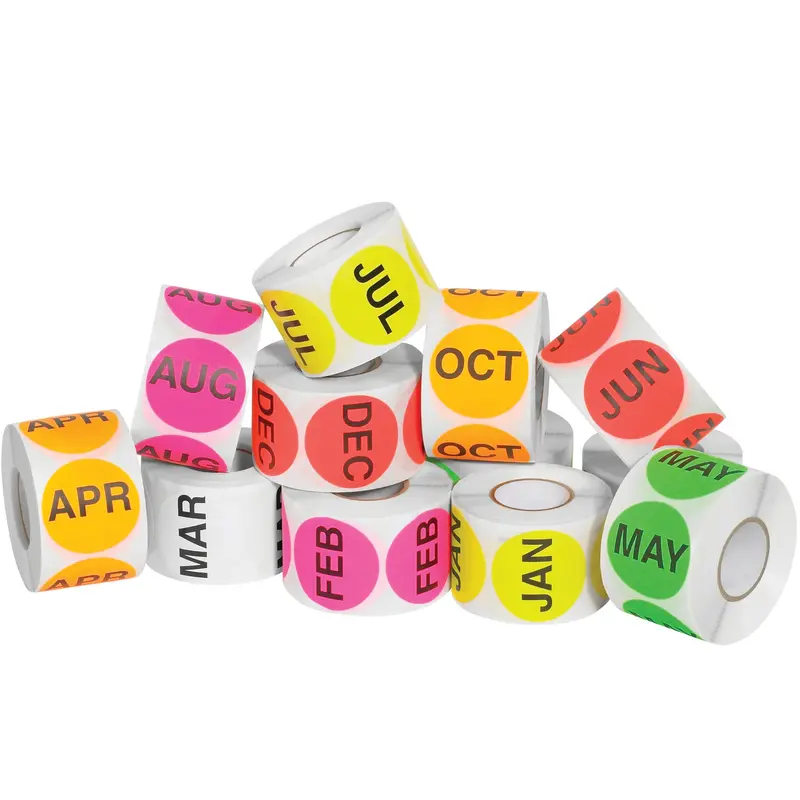 2" Circle Easy Order Packs Months Of The Year (DL1239) Case Of 12