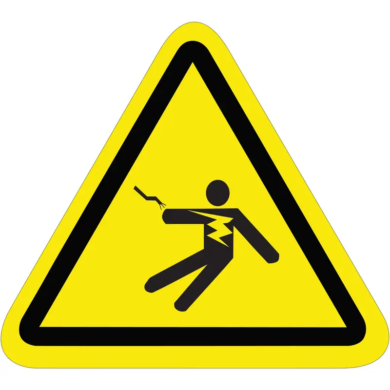 2.25" Triangle - General Danger Durable Safety Label (DSL505) Roll Of 25