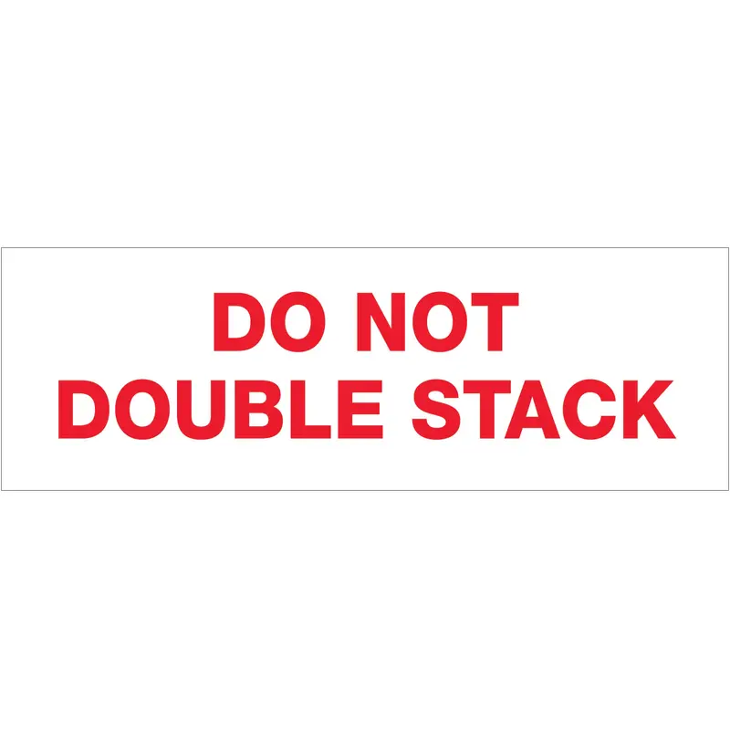 2" x 110 yds. - "Do Not Double Stack..." Tape Logic Messaged Carton Sealing Tape (T902P18) Case Of 36