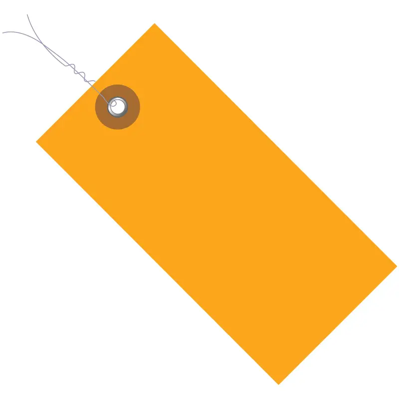 3 3/4" x 1 7/8" Orange Tyvek PW Shipping Tag (G14033E) Case Of 100