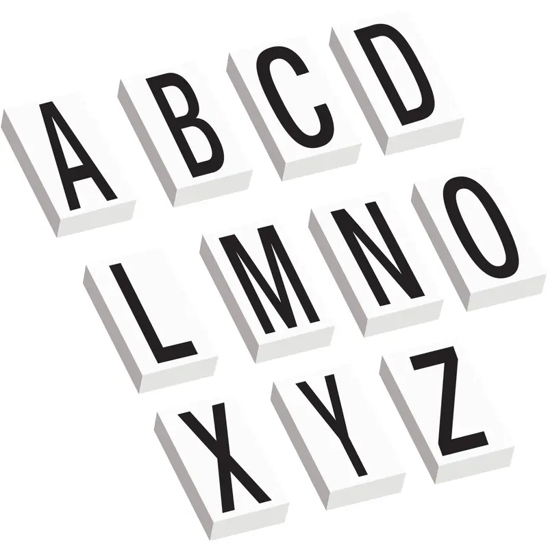 3 1/2"  Vinyl Warehouse Letter Kit Labels (DL9316) Each