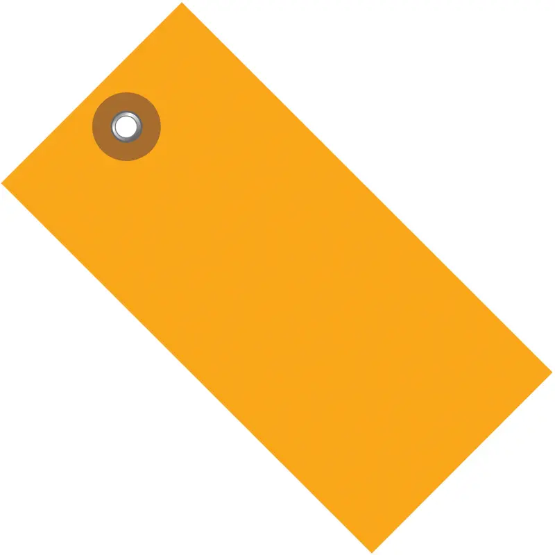 3 3/4 x 1 7/8" Orange Tyvek Shipping Tag (G14031E) Case Of 100