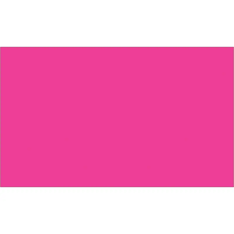 3 x 5" Fluorescent Pink Inventory Rectangle Labels (DL632K) Roll Of 500